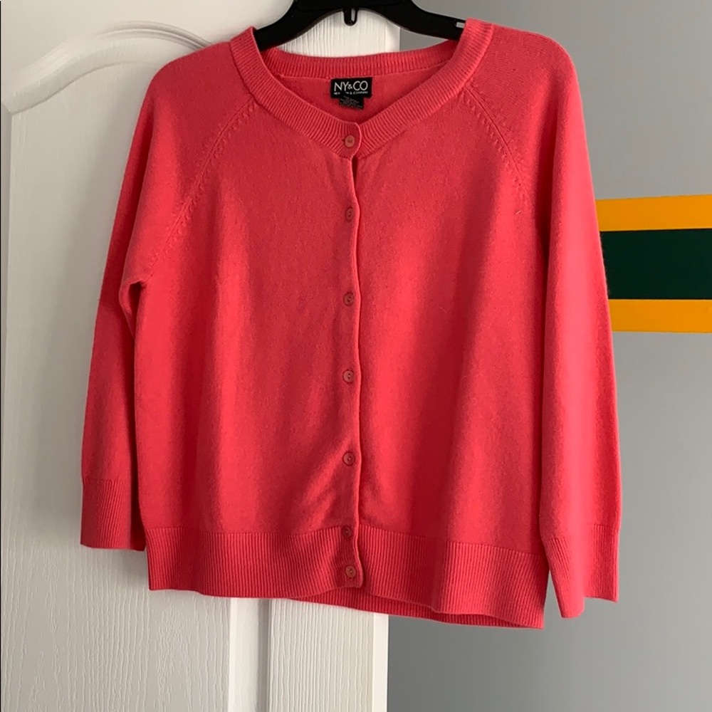 Vintage NY & Co Pink Cardigan
